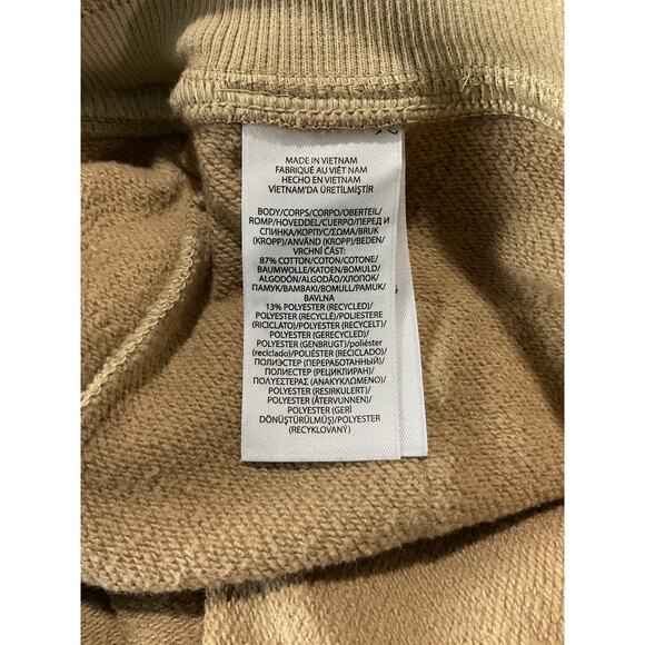 Ralph Lauren Relaxed Beige Cotton Fit Logo Fleece Sweatpant Size M - Picture 5 of 6